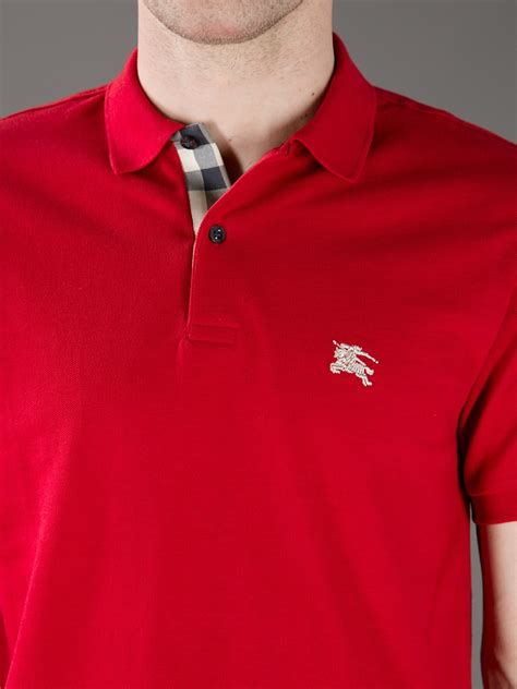 burberry brit red polo